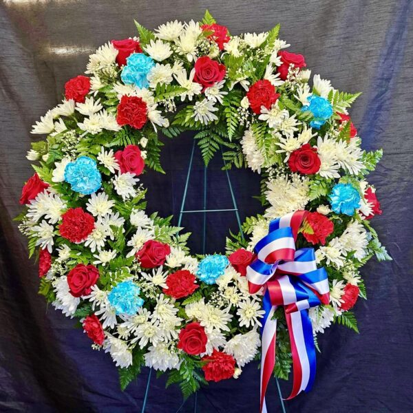 Red White & Blue Wreath